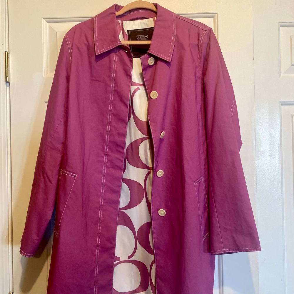 Coach Leather Wear Coat